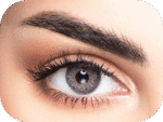 MyLense Light Gray colored contact lens