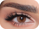 Luminous Coffee colored contact lens