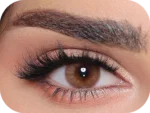Luminous Coffee colored contact lens