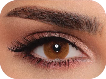 Luminous Ocre colored contact lens