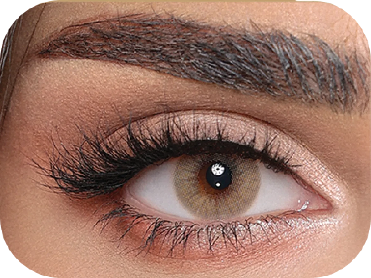 Luminous Hazel colored contact lens