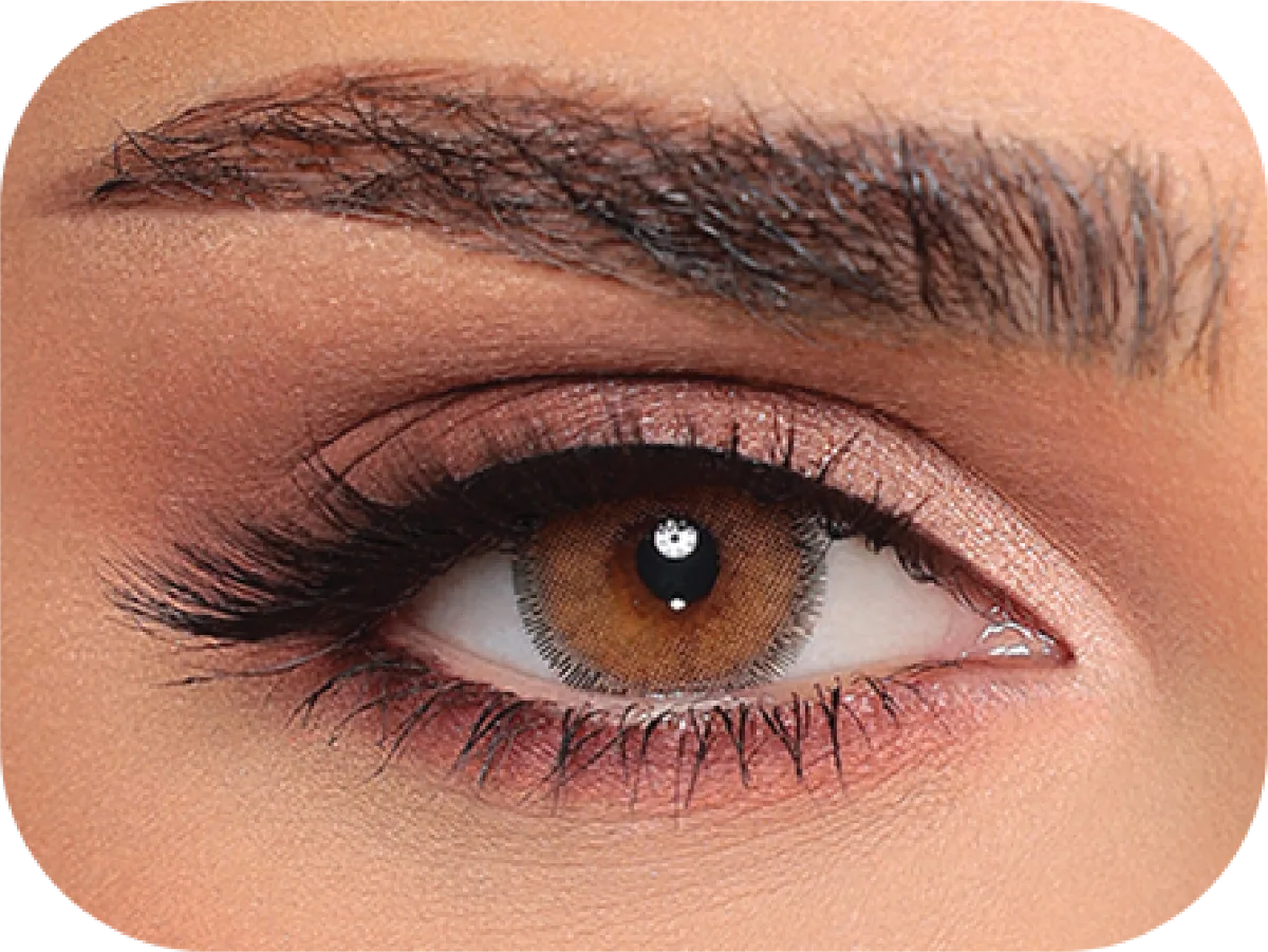 Luminous Latin Brown colored contact lens